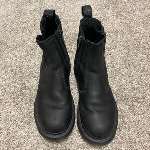 Dr. Martens black leather boots